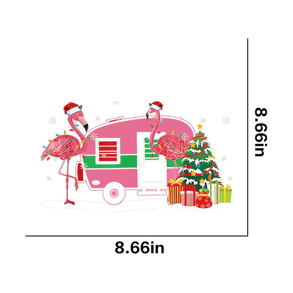 Wholesale 10pcs/pack Christmas Stickers Hot-Selling Christmas Transfer Stickers